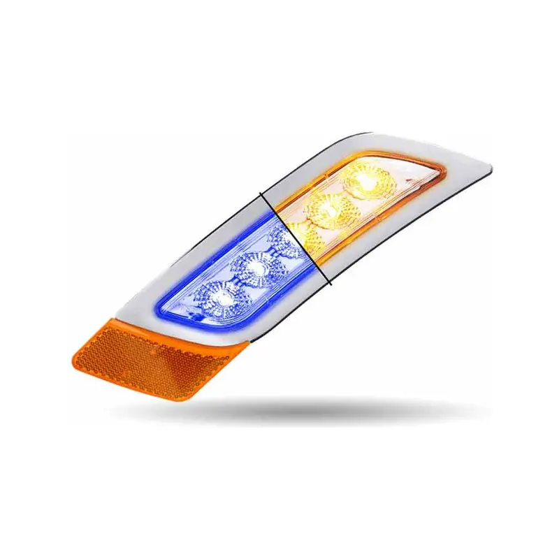 Tled-P300ab Amber To Blue Peterbilt Led Fender Light – 5 Diodes | Driver Side 1