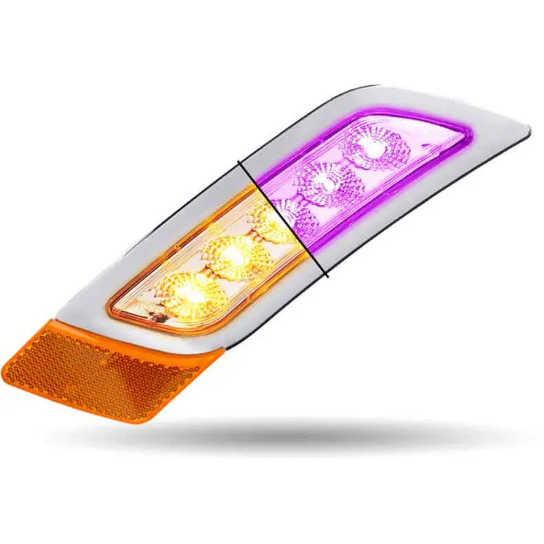Tled-P300ap Amber To Purple Peterbilt Led Fender Light – 5 Diodes | Driver Side 1