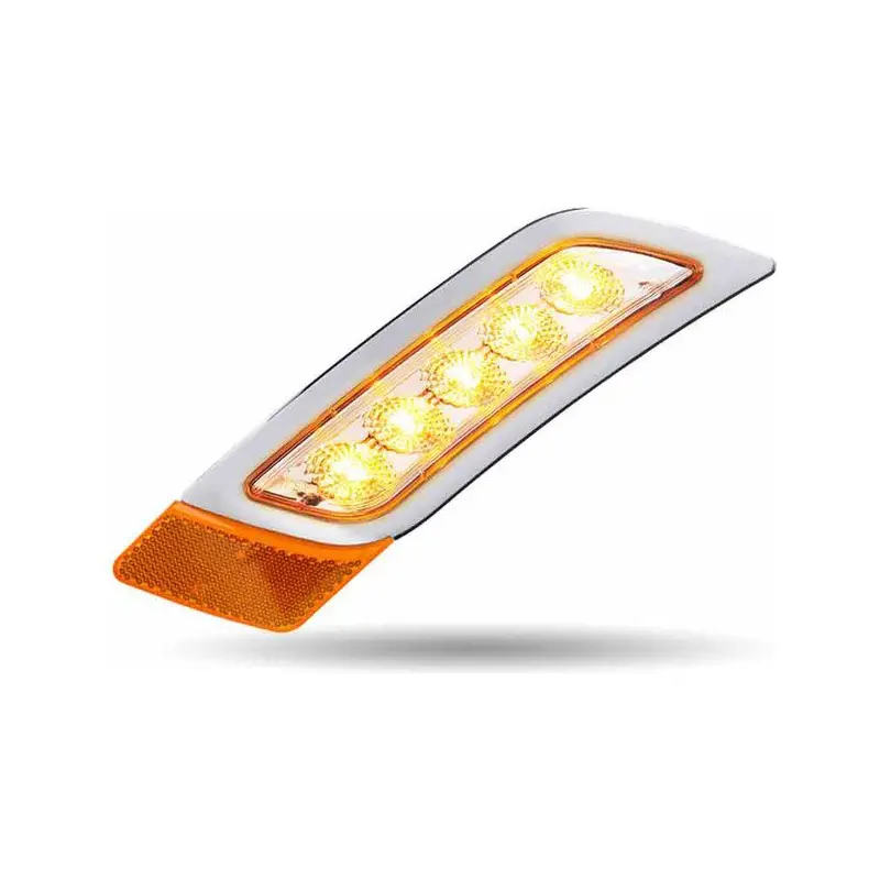 Tled-P300ca Clear Amber Peterbilt Led Fender Light – 5 Diodes | Driver Side 1