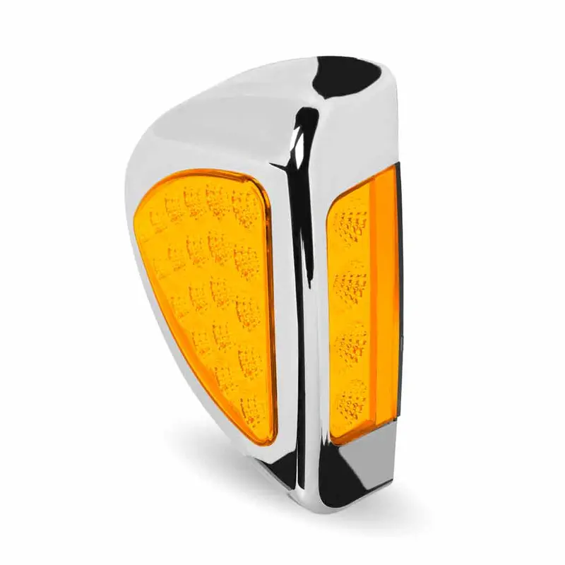Tled-Psh Peterbilt Side Headlight Triangle Amber Led (24 Diodes) 1