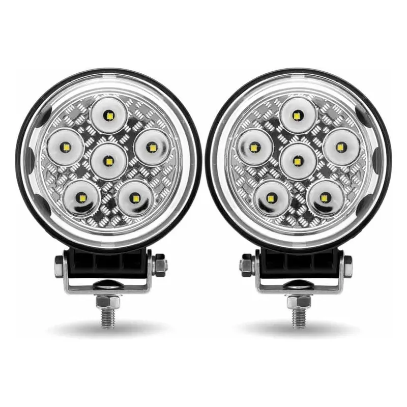 Tled-U102 4.5″ Radiant Series Round Led Work Lamps (Pair) – Combination Spot & Flood Beam | 4300 Lumens (Each) 1