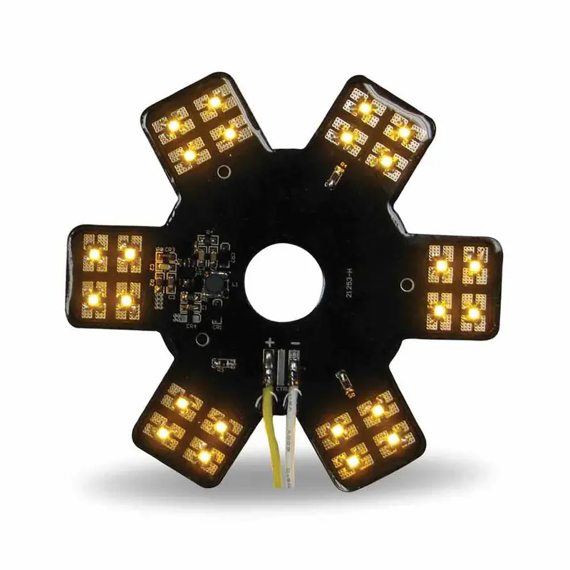 Tled-X3a 5" Star Amber Led For 13" Donaldson Air Breather (24 Diodes) 1