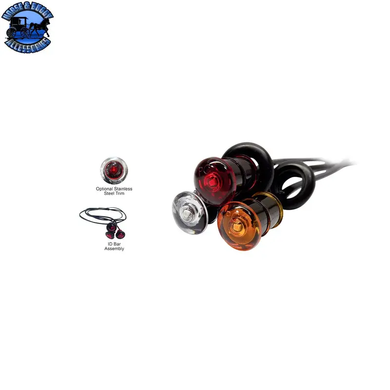 Tn-S34-Aa2b-1 ¾'' Amber/Amber Mini Dual Function Side Marker Light W/ Bullet Plugs 1