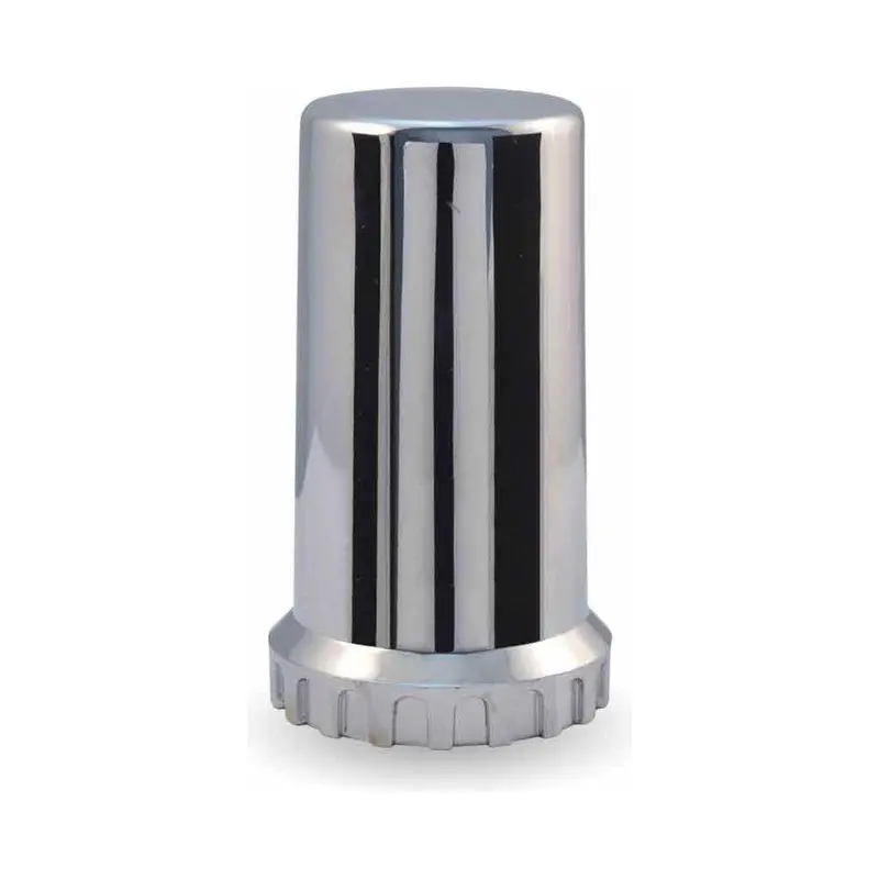 Tnut-F2tl 33Mm Threaded Long Nut Cover With Flange – Chrome Abs Plastic 1