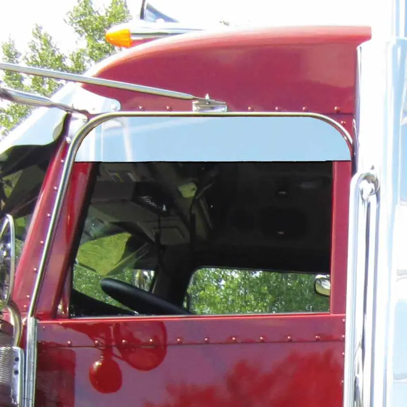 Tp-1437 Peterbilt 5" Chop Top Window Panel - Cab Mounted Mirror 1