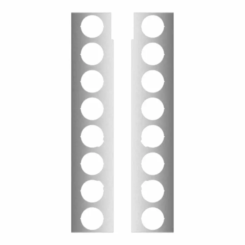 Tp-1846 Peterbilt 389 15" Premium Front Air Cleaner Light Bar With 8 X 2" Light Holes (2013+) 1