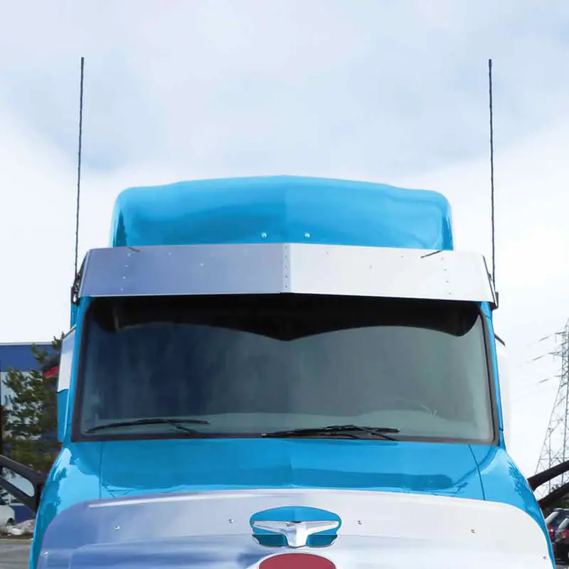 Tsun-P27 15" Peterbilt 579 Ultra Cab Sunvisor With 5 Slotted Light Holes 1