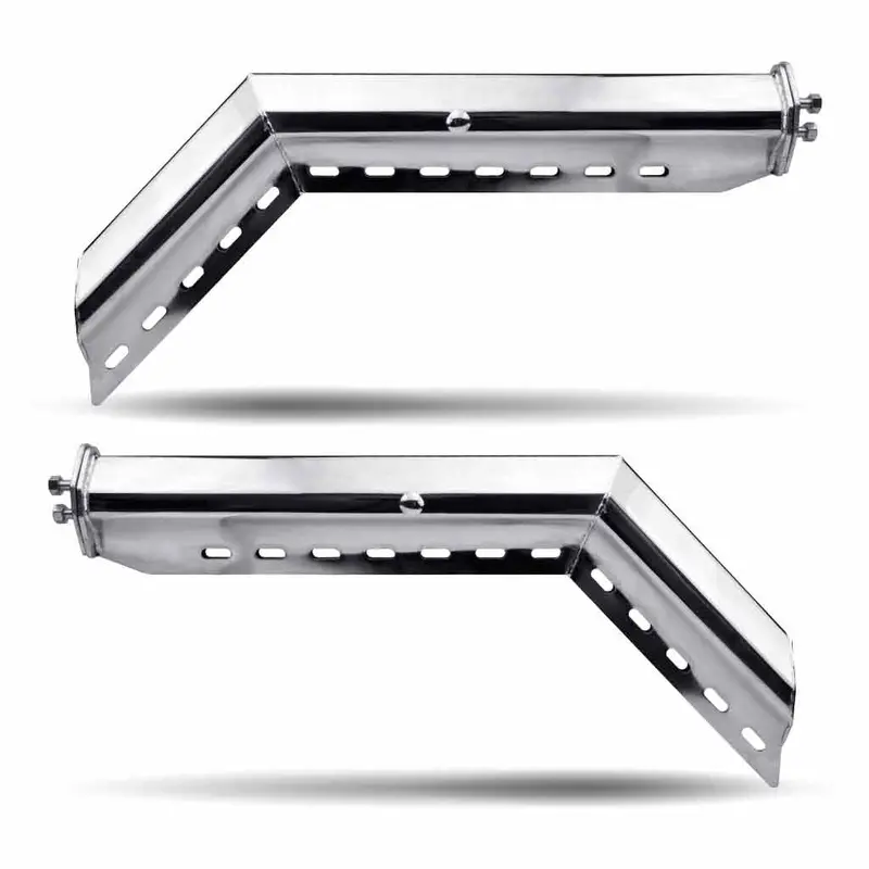 Tu-9221 45° Angled 30″ Mud Flap Hangers – 1 1/8″ Bolt Spacing | Chrome Steel 1