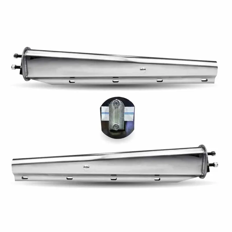 Tu-9232 30″ Mud Flap Hangers – 2 1/2″ Bolt Spacing | Chrome Steel 1