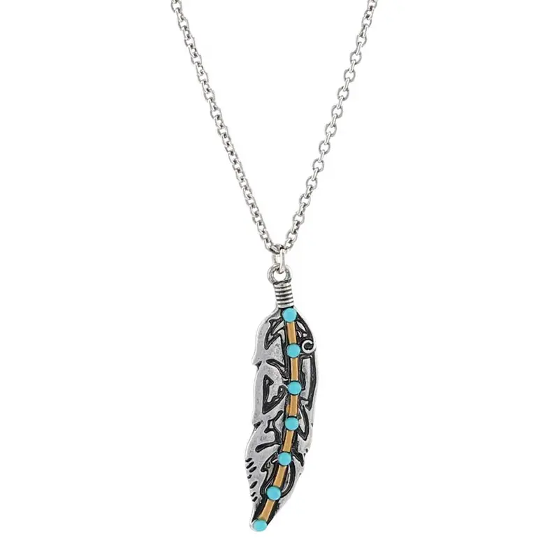 Turquoise Takeoff Attitude Necklace- Montana Silversmiths 1