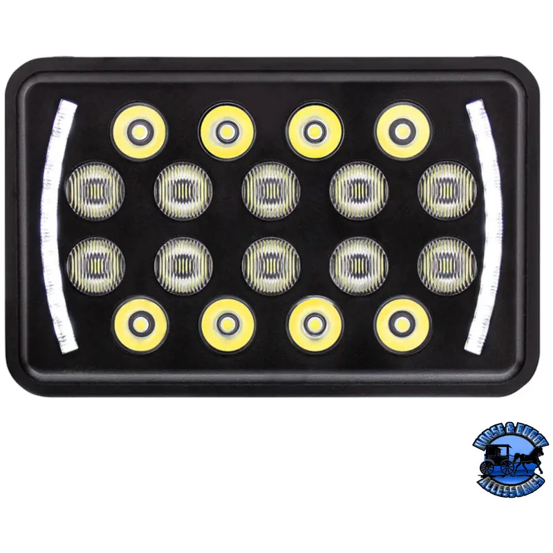 Ultralit - 18 High Power Led Rectangular Light With Led Position Light Bar #36449 1