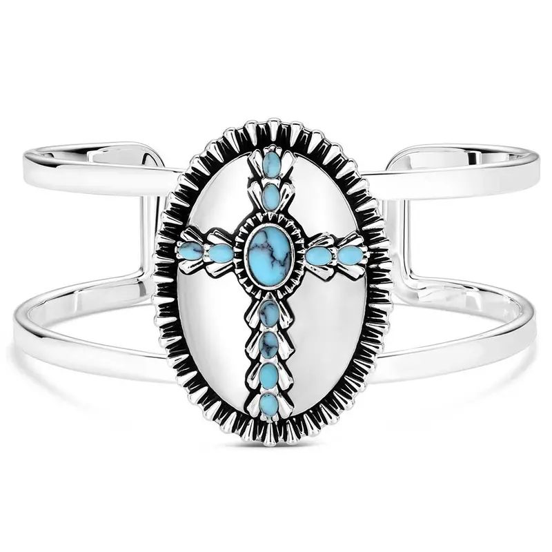 Unbroken Faith Cuff Bracelet - Montana Silversmiths 1