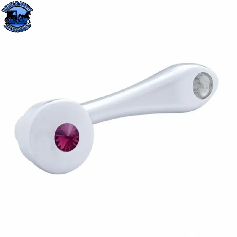 Up-24019 Chrome Die-Cast Window Crank With 16-Spline 7/16  Od Adapter - Purple Crystal 1