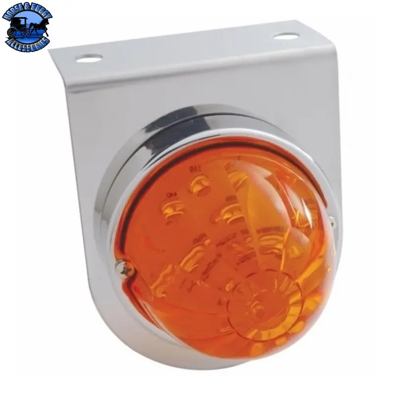 Up-37312 Stainless Light Bracket With 17 Led Watermelon Light - Amber Led/Dark Amber Lens 1