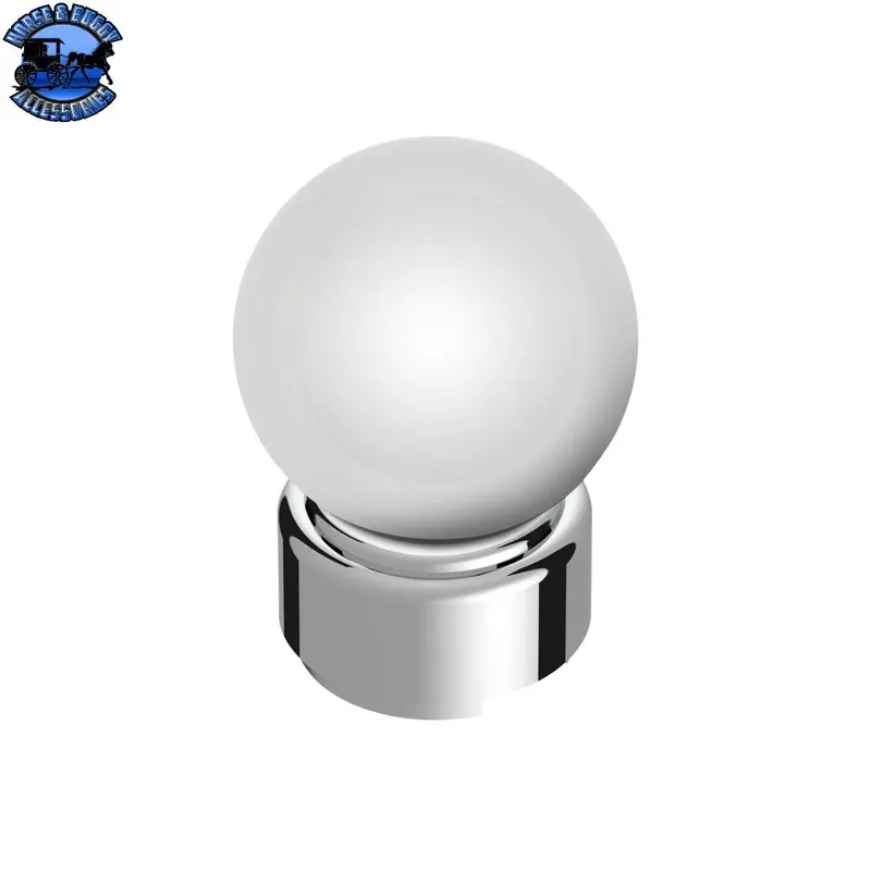 Up-71198 Thread-On Bristol Style Gearshift Knob With 9/10 Speed Adapter-Clear Anodized 1