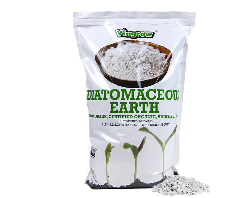 Viagrow 6 Lb. Food Grade Diatomaceous Earth Natural Soil Amendment And Household Deodorizer 1