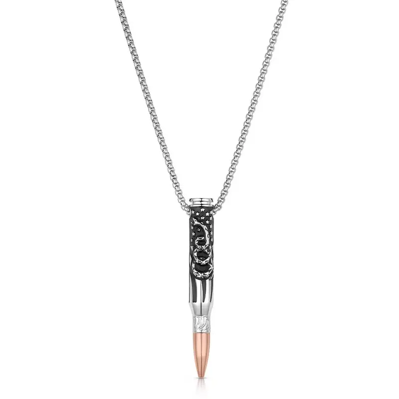 We The People Bullet Necklace For Men - Montana Silversmiths 1