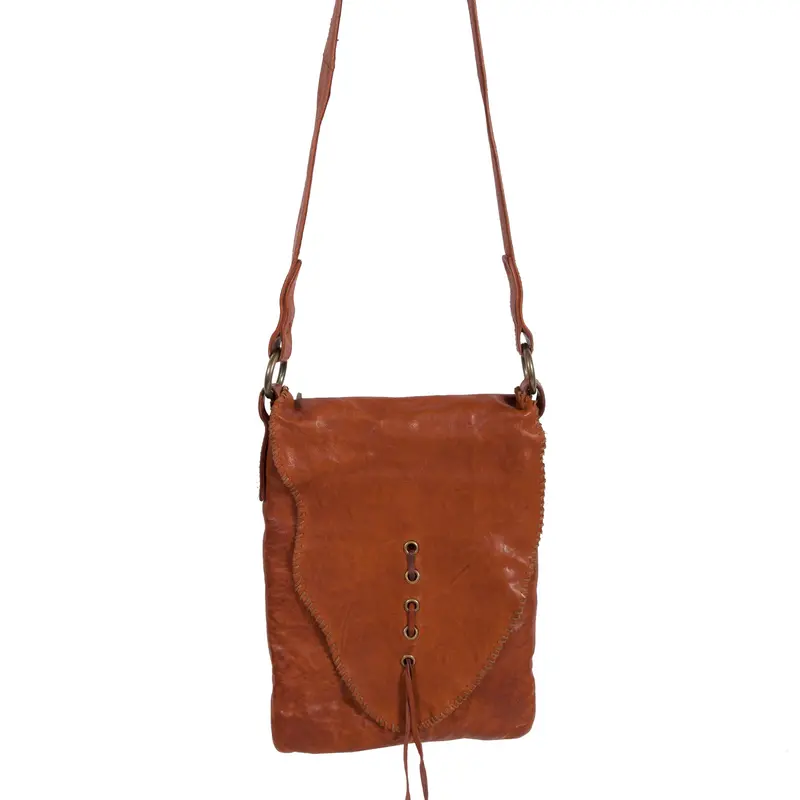 Whipstitch Cognac Leather Handbag Purse At Bourbon Cowgirl 1