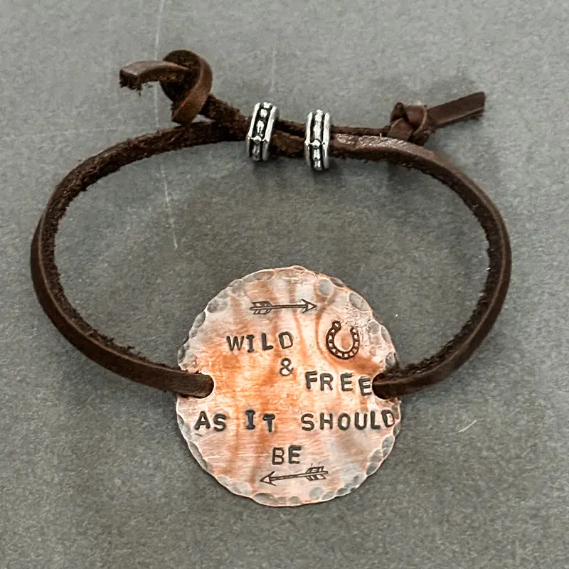 Wild And Free Bracelet - Exclusive Handmade Jewelry For Bourbon Cowgirl 1