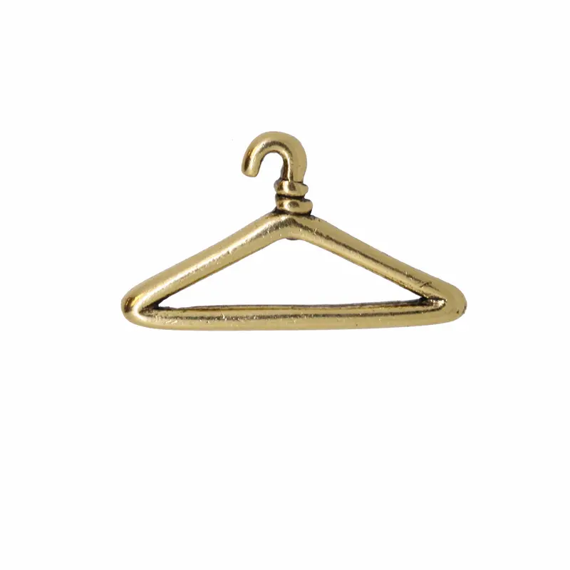 Wire Clothes Hanger Gold Lapel Pin 1