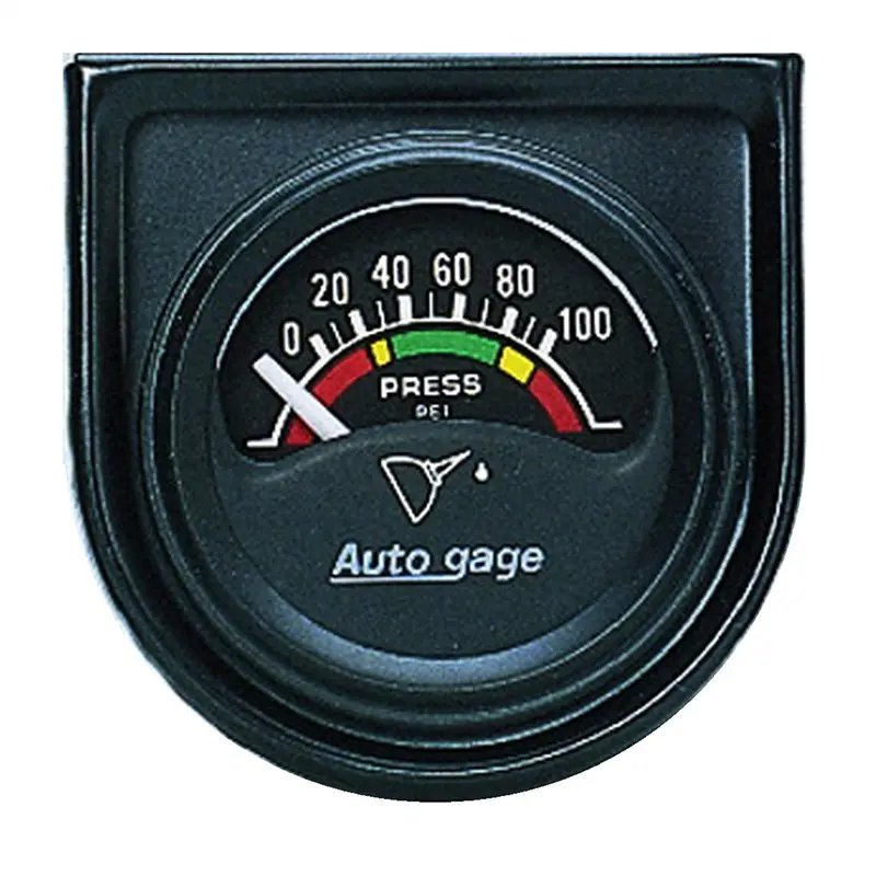 Autometer 2354 Electric Oil Pressure Gauge Console – 1.5-Inch Black Dial, 100 Psi Range 1