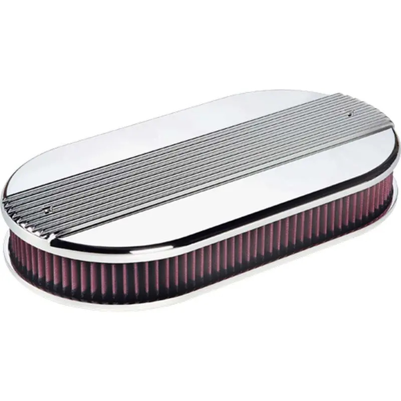 Billet Specialties 15650 Dual Quad Ribbed Oval Air Cleaner – Classic Styling With Modern Flow 1