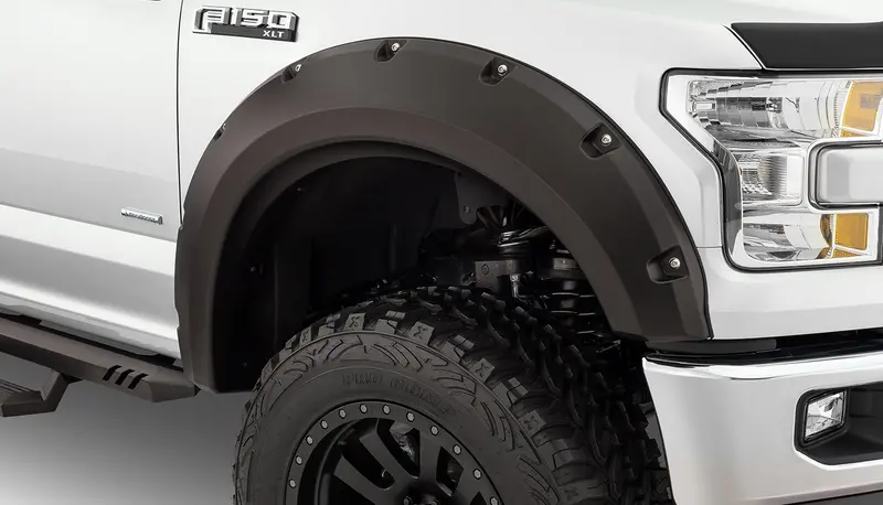 Bushwacker Max Coverage Pocket-Style Fender Flares – Matte Black, Model 20100-02 1