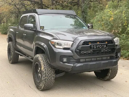 Cali Raised Led Cr2933 Roof Rack For 2005–2021 Toyota Tacoma – 43" Dual-Function Light Bar (Wiring & Tall Switch Included) 1