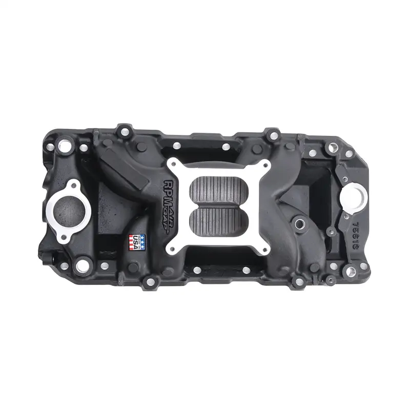 Edelbrock Black Rpm Air-Gap Intake Manifold For Big Block Chevy – Oval Port Design 1