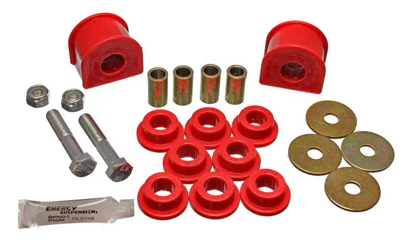 Energy Suspension Rear Sway Bar Bushing Kit – 22Mm Diameter, Performance Polyurethane, Red 1