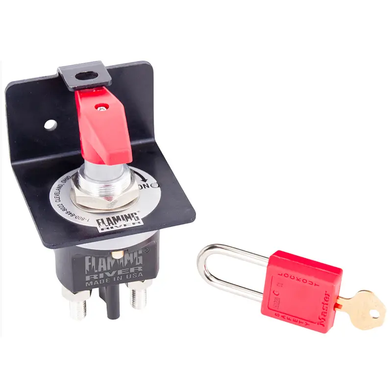 Flaming River Heavy-Duty Battery Disconnect Switch – 500A With Lock (Fr1046) 1