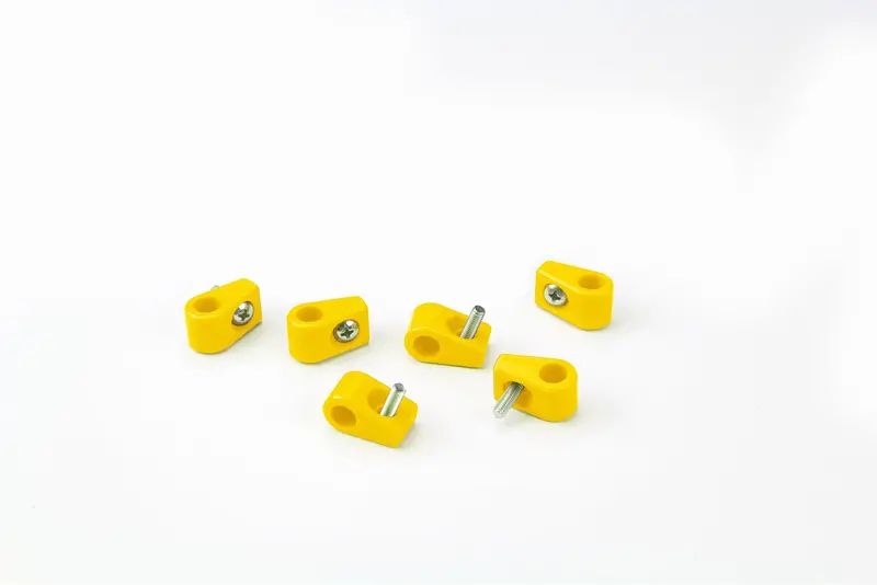 Lokar 10-375-15 Single Place T Clamp; 3/8 In.; 6 Pieces; Yellow; 1