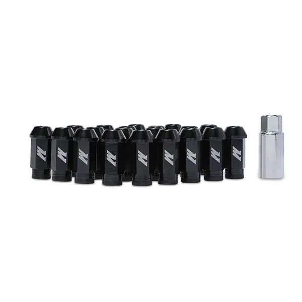 Mishimoto Black Anodized Aluminum Locking Lug Nuts – M12 X 1.25 Thread Pitch 1