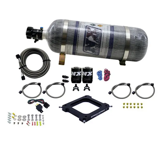 Nitrous Express Assassin Plate System For 4500 Flange Engines – 100–500 Hp Nitrous Kit With 12 Lb Bottle 1