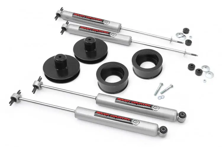 Rough Country 65830 2-Inch Lift Kit For 1997–2006 Jeep Wrangler Tj & Tj Unlimited W/ N3 Premium Shocks 1