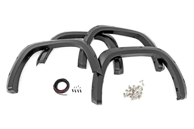 Rough Country Gloss Black Pocket Fender Flares – Fits 2022–2023 Toyota Tundra 2Wd/4Wd (Model F-T11413-Rcgb) 1