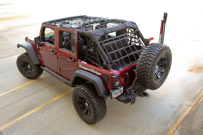 Rugged Ridge Heavy-Duty Black Cargo Net For Vehicle Storage And Organization 1
