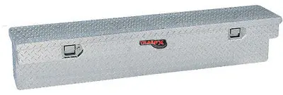 Trailfx Side-Mount Single-Lid Tool Box – Bright Polished Aluminum, 60" X 11.25" X 11" 1