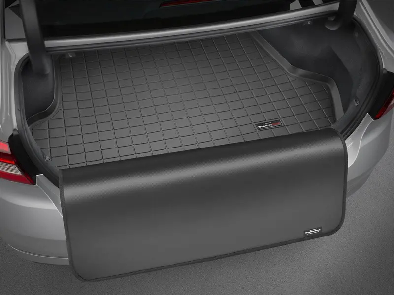 Weathertech 43557Sk Cargo Liner With Bumper Protector – Cocoa Color, Fits Behind Second Row 1