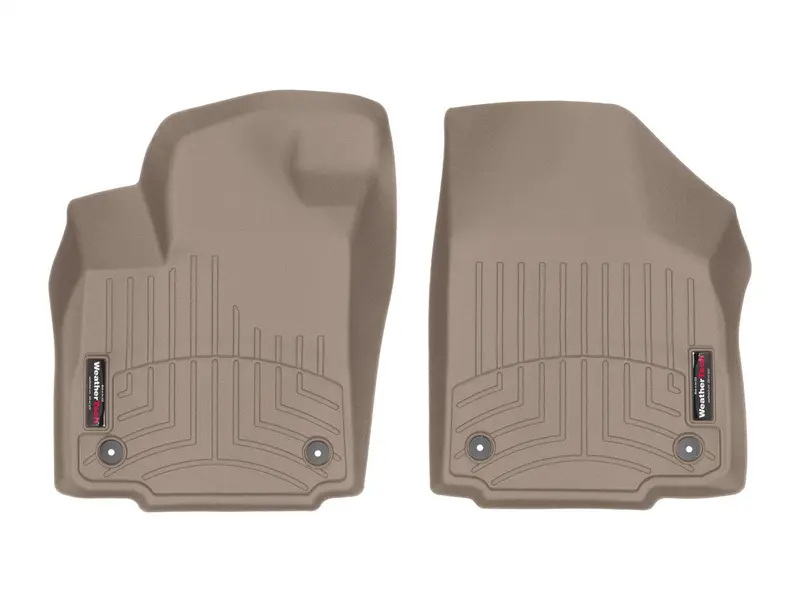Weathertech Digitalfit Front Row Floor Liners – Tan, Laser-Scanned For Exact Vehicle Fit 1